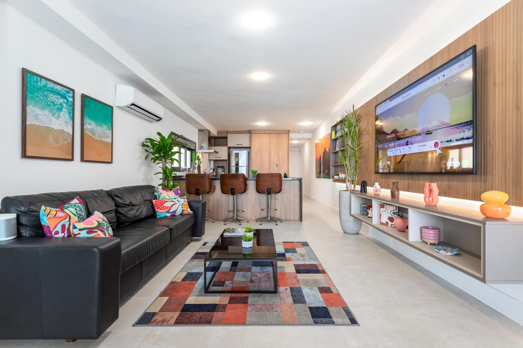 Unhotel - Luxuosos Na Atlantica A Beira-mar, Copacabana Appartement